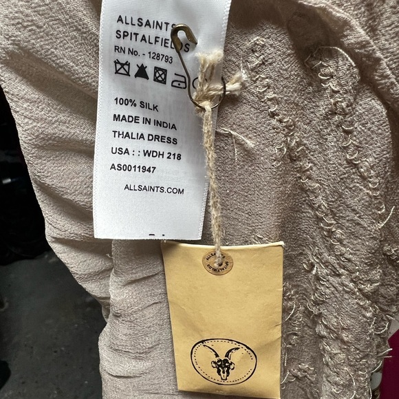 New unique antique Allsaints Spitalfields Jacks Place London Mini Dress - Picture 17 of 17